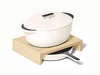Large Enameled Cast Iron Duo Storage - Cream - Ecomm