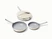 Caraway ceramic 4pc fry & sauté set in Cream.