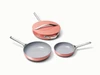 Caraway ceramic 4pc fry & sauté set in Perracotta.