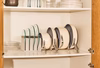 Lid Organizer - In Cupboard with Cream Cookware Set