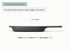 Caraway Charcoal 10.5” enameled cast iron grill pan dimensions. length: 16.5 in; width: 10.5 in; wall height: 1.5 in.