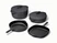 Caraway enameled cast iron set in Charcoal.