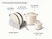 Caraway Cream rondeau, stir fry pan, stock pot, petite cooker with storage organizers shown in a labeled size and contents guide.