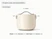 Caraway Cream ceramic petite cooker dimensions. length: 8.6 in; diameter: 6 in; wall height: 6 in; capacity: 2 qt.