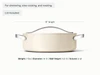 Caraway Cream ceramic rondeau dimensions. length: 15 in; diameter: 12 in; wall height: 5.2 in; capacity: 6 qt.