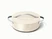 Caraway ceramic rondeau in Cream with a matching lid.