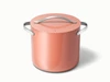 Caraway ceramic stock pot in Perracotta with a matching lid.