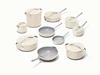 Caraway ceramic cookware, cookware+ & minis duo set in Cream.