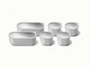 Caraway stainless steel dot & dash container set of 6.