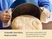 Hands using pot holders to tilt a Dutch oven containing a loaf of bread.