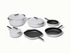 Caraway enameled cast iron & minis set in Gray.