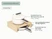 Caraway Cream mini sauce pan, mini skillet with storage organizers shown in a labeled size and contents guide.