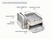 Caraway Cream grill pan, griddle, roasting pan with storage organizers shown in a labeled size and contents guide.