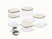 Caraway 13-pc glass airtight container set in Cream.