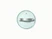 Caraway 6-inch glass cookware lid with silver-tone handles.