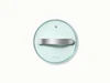 Caraway 7-inch glass cookware lid with silver-tone handles.