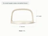 Caraway Cream grill press dimensions. height: 3.75 in; diameter: 6 in.