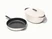 Caraway large enameled cast iron duo in Cream.