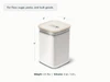 Caraway Cream large glass airtight container dimensions. capacity: 4 qt.
