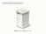 Caraway Cream large glass airtight container dimensions. capacity: 4 qt.