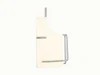 Caraway Cream apron shown flat with adjustable straps and a front pocket.