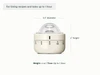 Caraway Cream mechanical kitchen timer dimensions. diameter: 2.3 in; height: 2 in.