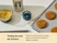 Caraway navy mechanical kitchen timer beside a cookie sheet and baking ingredients.
