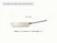 Caraway Cream ceramic mini fry pan dimensions. length: 14.6 in; diameter: 8 in; wall height: 2.5 in.