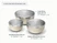 Caraway Cream mixing bowls with fitted glass lids, labeled 2-, 4-, and 6-quart capacities.