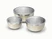 Caraway mixing bowl set in Cream with stainless steel interiors.