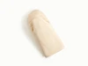Caraway Cream oven mitt shown close up with quilted stitching and a hanging loop.