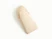 Caraway Cream oven mitt shown close up with quilted stitching and a hanging loop.
