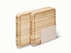 Caraway wooden prep & serve butcher block set in Maple.