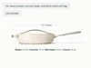 Caraway Cream ceramic sauté pan dimensions. length: 21.7 in; diameter: 12 in; wall height: 4.4 in; capacity: 4.5 qt.