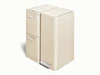 Caraway trash & recycling duo (slim) in Cream.