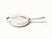 Caraway ceramic small sauté pan in Cream with a matching lid.