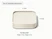 Caraway Cream two stackable spoon rests shown with component labels.