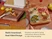 Caraway square wooden butcher blocks used to slice fruit and serve snacks.