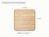 Caraway Maple wooden 12” prep & serve butcher block dimensions. length: 12 in; width: 12 in; depth: 1.75 in.