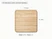 Caraway Maple wooden 12” prep & serve butcher block dimensions. length: 12 in; width: 12 in; depth: 1.75 in.
