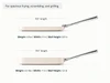 Caraway Cream square griddle and grill pan size guide, with 11-inch-wide cooking surfaces and 19.5-inch overall lengths.