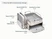Caraway Cream grill pan, griddle, roasting pan with storage organizers shown in a labeled size and contents guide.
