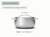 Caraway stainless steel dutch oven dimensions. diameter: 10.5 in; capacity: 6.5 qt.