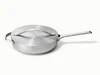 Caraway stainless steel sauté pan with a matching lid.