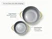 Two ceramic-coated steamer inserts with gold-tone handles, labeled for the 6.5-quart Dutch oven and 3-quart sauce pan.