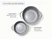 Two ceramic-coated steamer inserts: large nests in the 6.5-quart Dutch oven; small nests in the 3-quart sauce pan.
