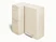 Caraway trash & recycling duo (rectangular) in Cream.