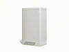 Caraway 45-liter rectangular step trash can in Stone.