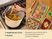 Caraway wooden utensils used to stir food in a pot and prepare food on ceramic bakeware.